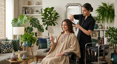 Beauté à domicile à Tétouan : coiffure, maquillage et manucure pour un événement