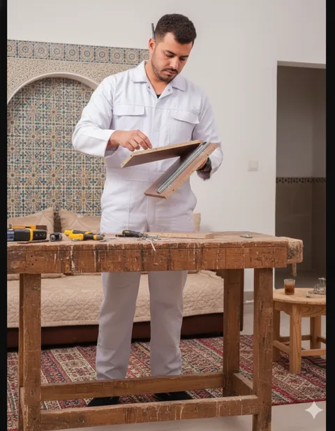 Bricolage et petites réparations à domicile à Tanger : ce qu'un pro Adom peut faire (et ce qu'il ne couvre pas)