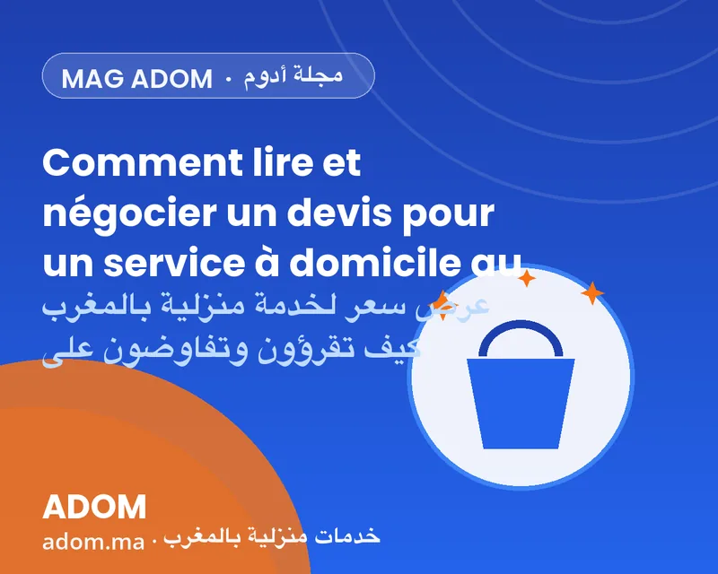 How to read and negotiate a quote for a home service in Morocco